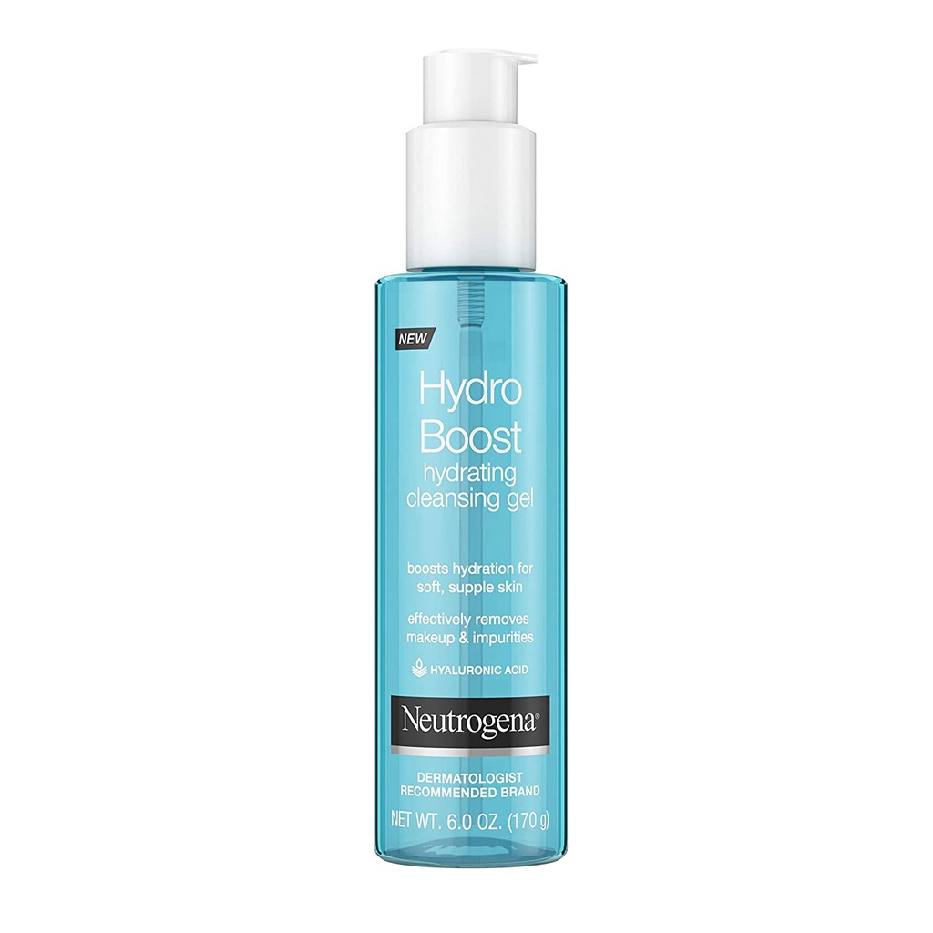 Sữa Rửa Mặt Neutrogena Hydro Boost Hydrating Gel Facial Cleanser & Makeup Remover Face Wash 6oz 170ml