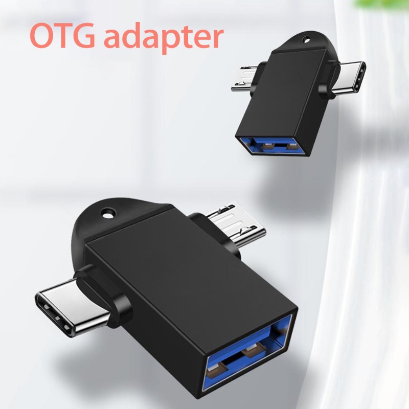 Bộ Chuyển Đổi Cáp Sạc Nhanh USB 3.0 Sang Type C OTG 2 Trong 1 Bằng Kim Loại