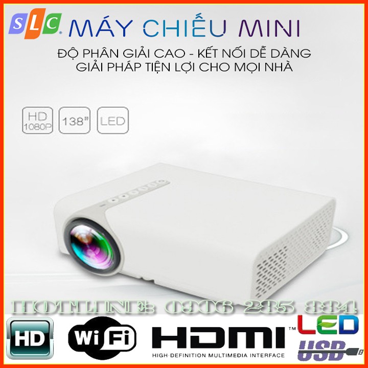 Máy chiếu mini YG520 kết nối không dây với điện thoại