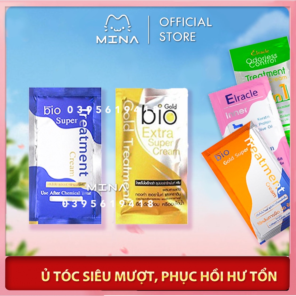 Ủ Tóc Bio Super Treatment Cream Thái Lan 30ml - Ủ tóc giúp phục hồi tóc và giúp tóc trở nên siêu mượt, siêu thơm