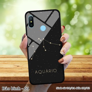 Ốp kính Xiaomi Redmi Note 6 Pro in cung hoàng đạo