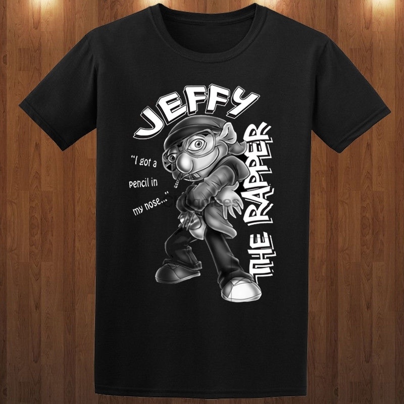 Áo thun nam Cotton mới nhất Jeffy The Rapper mùa hè Áo thun nam thoải mái