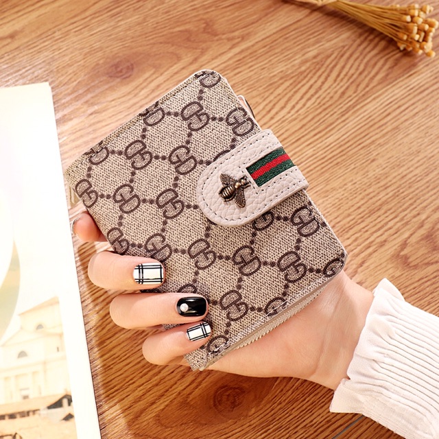 ins Korea Little Bee Wallet Creative Female Mini student short wallet card bag change