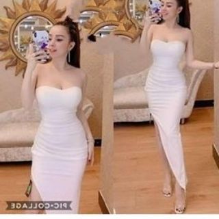 Đầm dài cúp ngực xẻ tà sexy