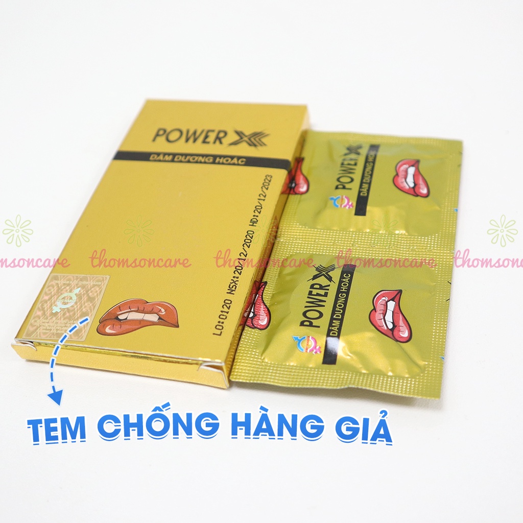Viên Sủi Tăng Cường Sinh Lý Nam Giới Power X (Hộp 2 viên) - Tăng Cường Cương Dương - Giúp Bổ Thận Tráng Dương
