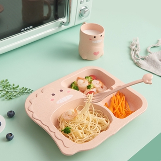 Set 4 / 6 Khay Đựng Thức Ăn Đáng Yêu Dành Cho Bé