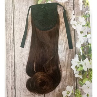 Tóc Giả Cột Xoăn Đuôi Nâu Vàng