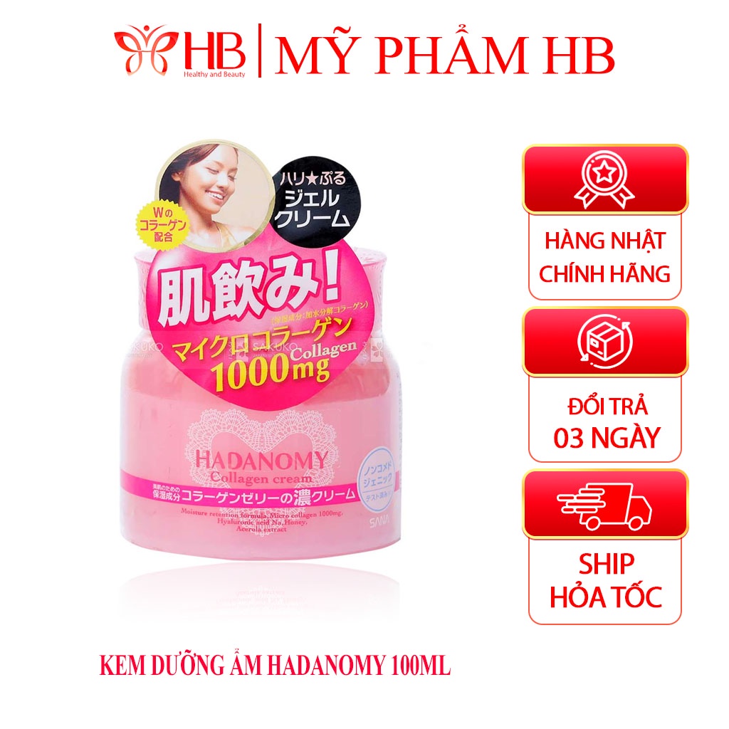 Kem dưỡng Collagen Hadanomy Nhật Bản100g, kem dưỡng da Hadanomy cream