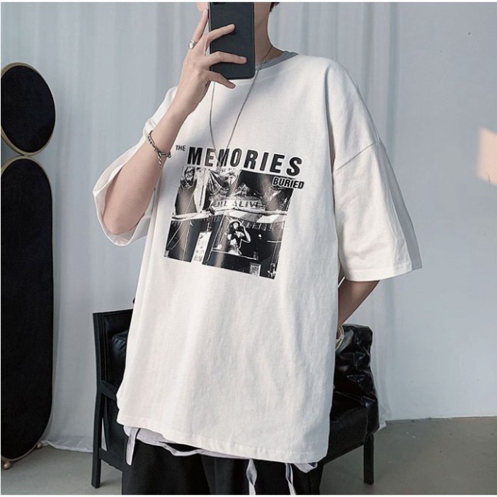 Áo Thun Tay Lỡ the MEMORIES Form Rộng Siêu Hot🍁 Unisex nam nữ đều mặc được | BigBuy360 - bigbuy360.vn
