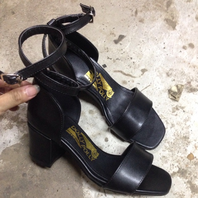Sandal mũi vuông cuốn cổ 2 vòng