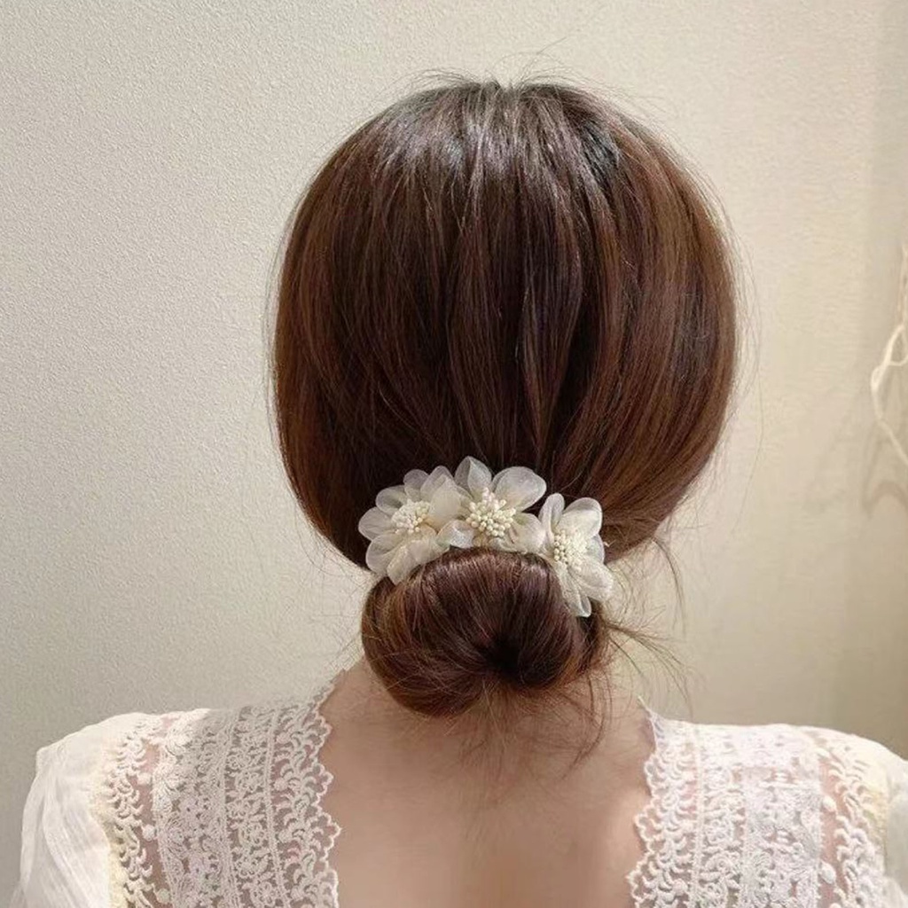 Kẹp tóc hình hoa chống rơi xinh xắn tiện dụng