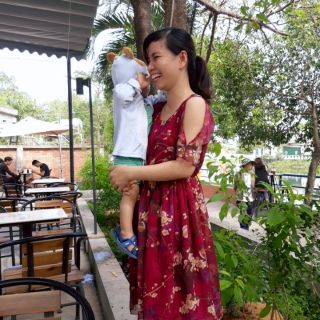 đầm dự tiệc hội sở hữu sản phẩm Đầm dự tiệc dáng xòe cổ lọ sang chảnh / Đầm dự tiệc sang chảnh.mọi người ủng hộ mình nhé