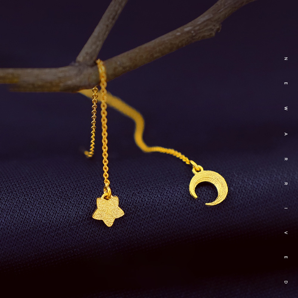 Bông Tai Hình Mặt Trăng Ngôi Sao Thời Trang Cho Nữ