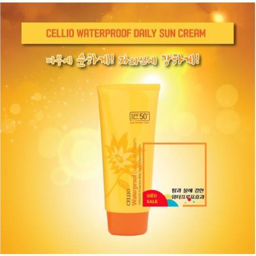 Kem chống nắng Cellio Waterproof Daily Sun Cream SPF50+ PA+++