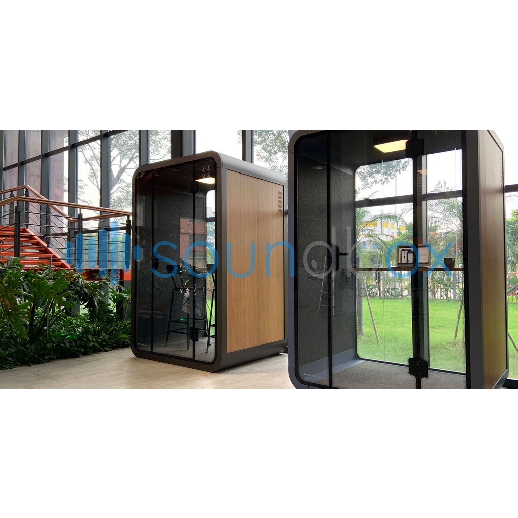 Cabin Cách âm Silence Booth | Studio di động Size M Có bánh xe di chuyển