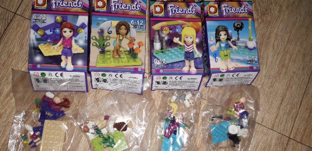 Lắp ráp 1 hộp Lego_Friends các nữ ca sĩ 9062 trọn bộ