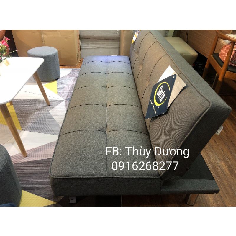 Sofa Bed Cao Cấp Hàng Đạt Chuẩn Xuất Khẩu - Sofa Giường Vải Bố Màu Xám Chân Kim Loại
