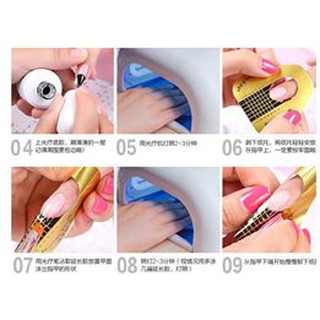 Phom Giấy Đắp Móng Bột (500 Miếng)