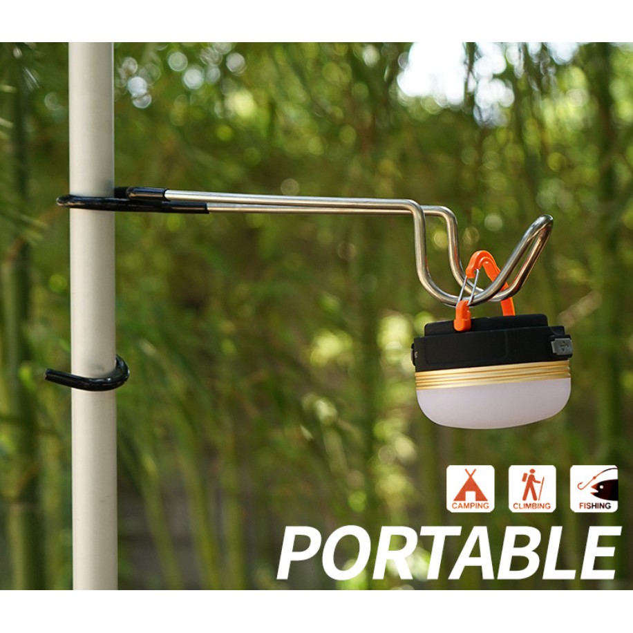 Cây treo đèn,móc treo đèn đa năng  2 đầu cho cắm trại, dã ngoại, phượt - Camping VietNam