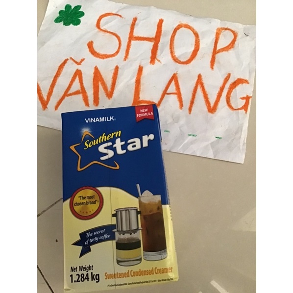 ( Vinamilk) sữa đặc ngôi sao phương nam màu xanh dương 1,284g, creamer đặc có đường