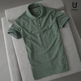 Áo Polo Leaf Print, 100% cotton mềm, thấm hút tốt cooPure 3075 - Urban Store Hàng Hiệu Xuất Khẩu