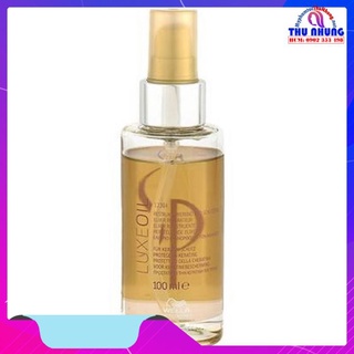Tinh dầu argan keratin sp wella luxe oil cao cấp dưỡng tóc khô hư tổn nặng 100ml