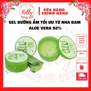 Gel nha đam gel lô hội  natural republic alovera hàn quốc Dưỡng Ẩm Kiềm Dầu, Nâng Tone, Trẻ Hóa Da 92% 300ml