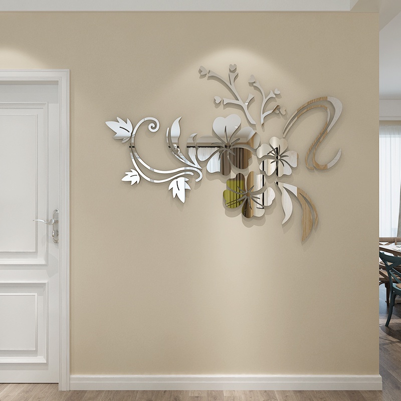 Tranh Mica trang trí Hoa gương Trang trí phòng khách, phòng ngủ Nhiều Size - EPeBen