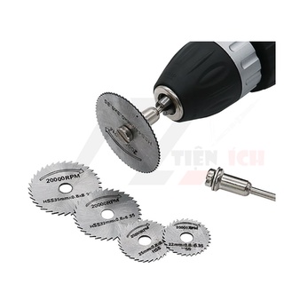 Set 5/6 lưỡi cưa mini, Bộ 5/6 lưỡi cưa mini, gắn máy khoan, mài cắt, lưỡi cưa gỗ, Bộ chuyển đổi máy khoan thành máy cắt