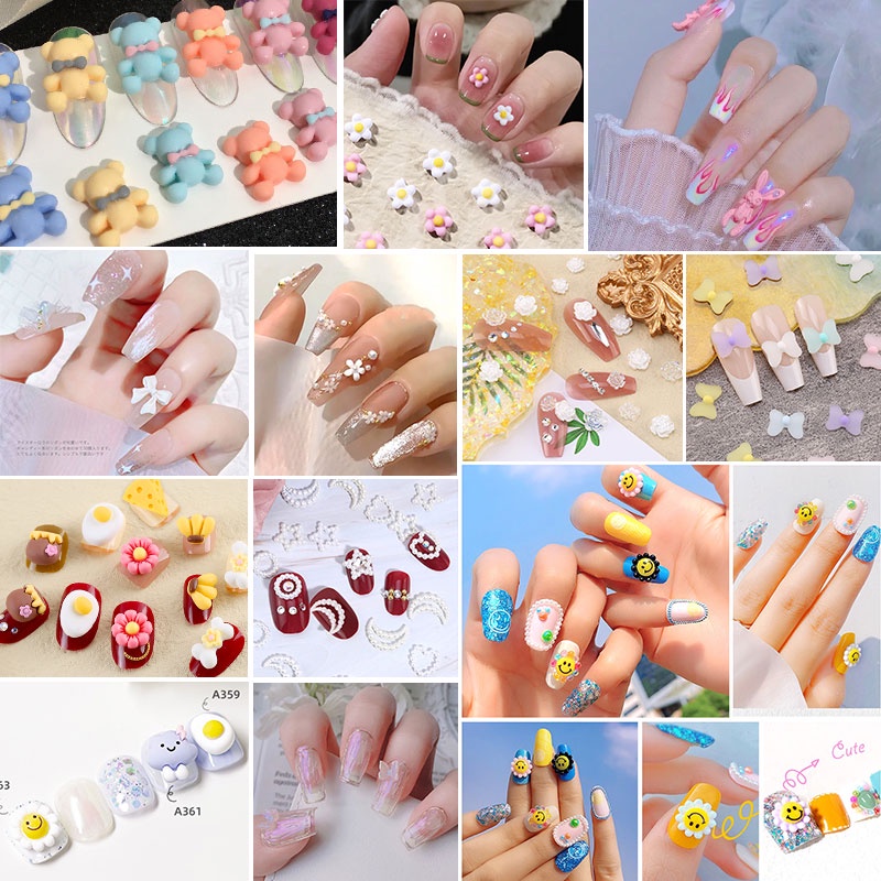 Bán lớn! Túi 20g Phụ Kiện Hoạt Hình Đính Móng Tay Trang Trí