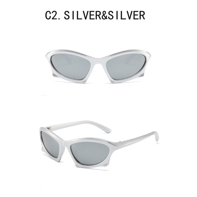 Kính Mát Y2k Chống Tia UV400 Phong Cách Steampunk Thời Trang Cho Nam Và Nữ