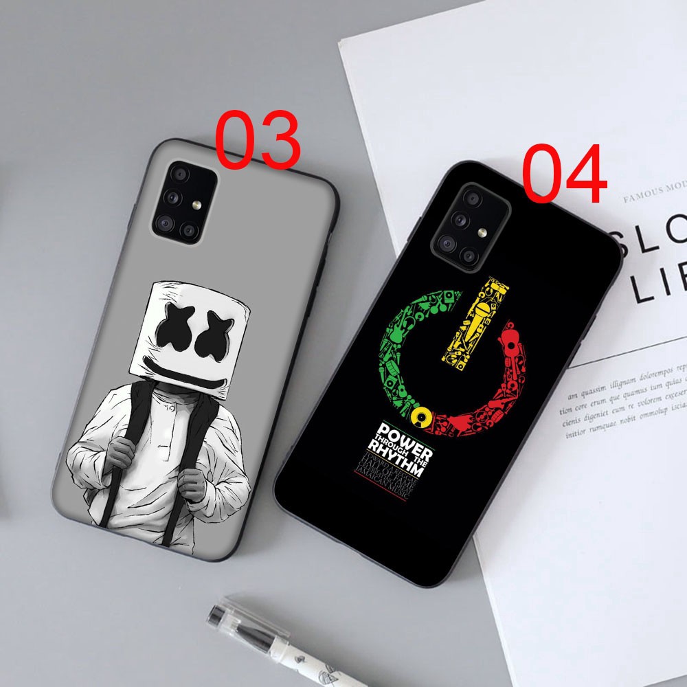 Ốp Lưng Mềm In Hình Dj Marshmello Cho Samsung Galaxy A02 M02 A12 A32 A42 A52 F62 M62