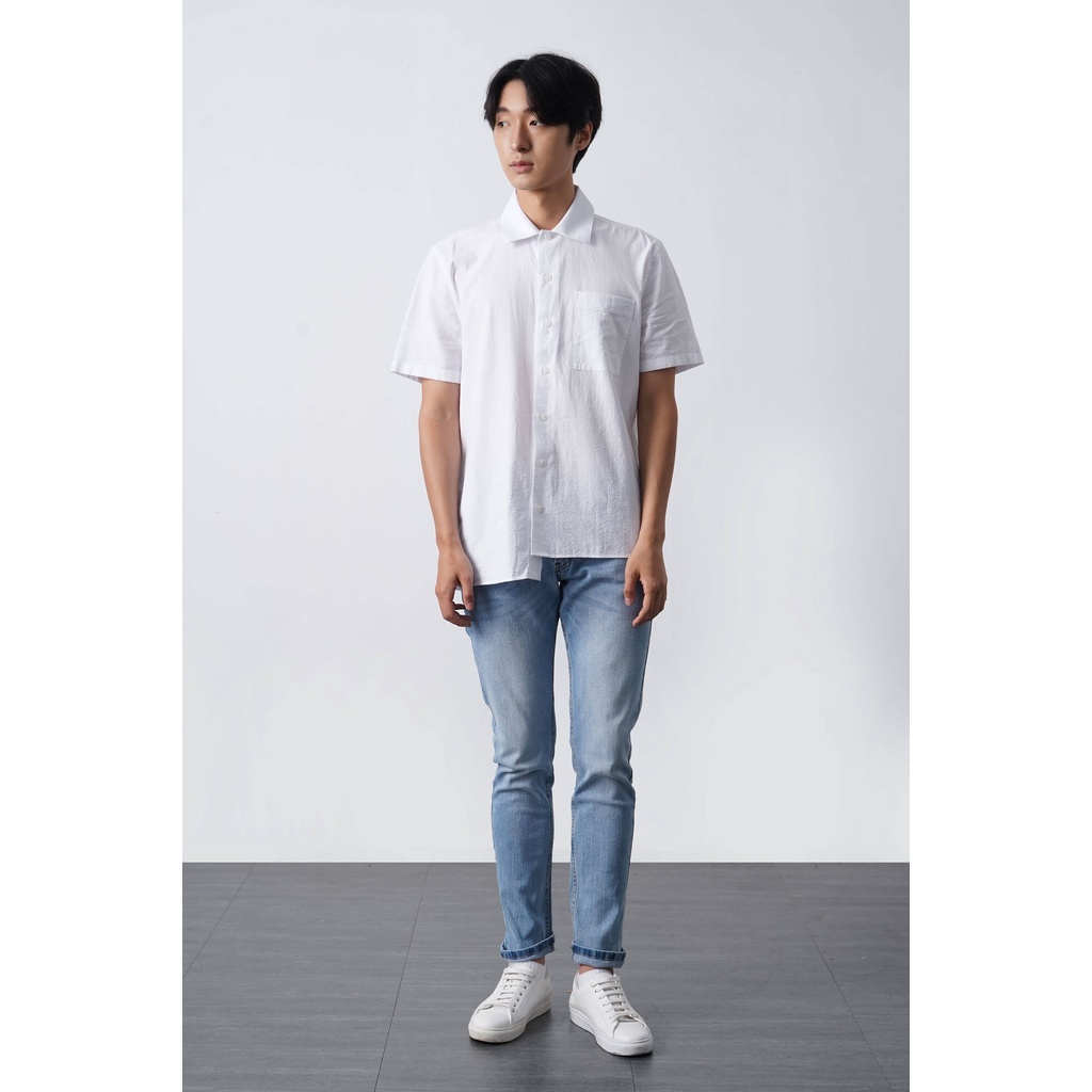Áo Sơ Mi Nam Tay Ngắn Có Túi Form Regular - Routine 10S21SHS014
