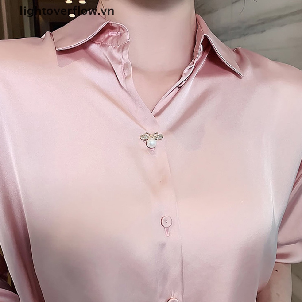 Ghim Cài Áo Hình Bướm Đính Ngọc Trai Nhân Tạo Lớn Thời Trang