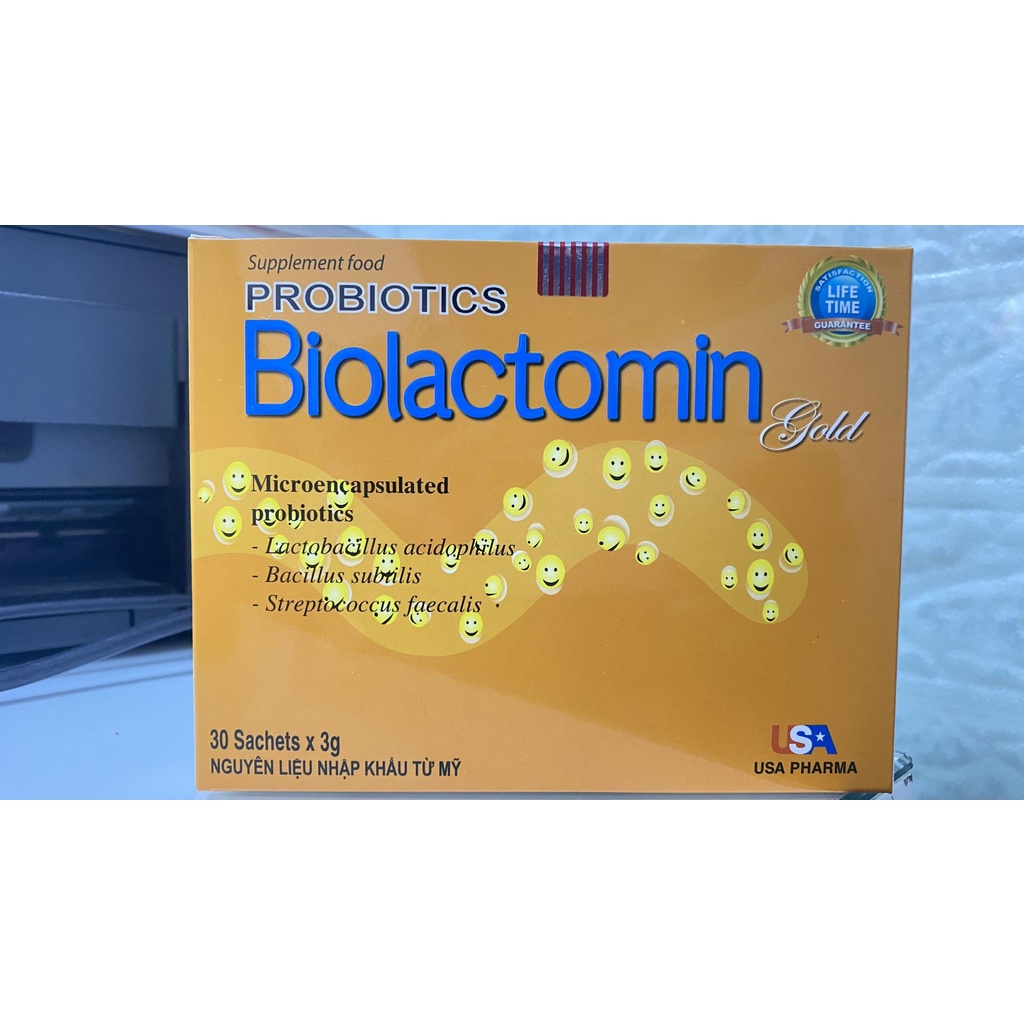 Biolactomin Gold.bổ sung cho bé giúp ăn ngon,tiêu hóa tốt,hấp thu dinh dưỡng tăng cân tăng đề kháng đường ruột vàng