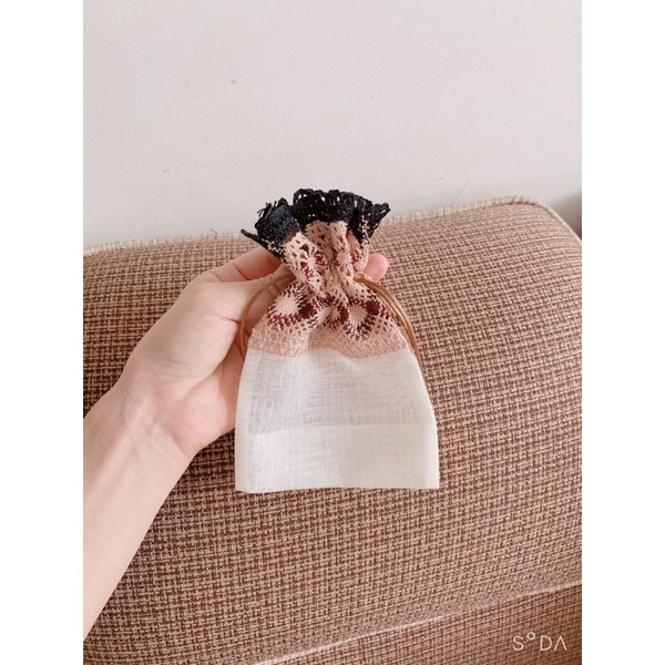 Túi dây rút vải ren cao cấp, túi vải ren đựng đồ lưu niệm, đựng quà cao cấp