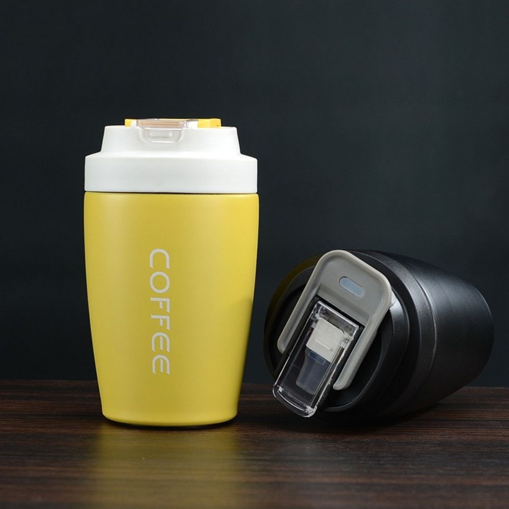 ly giữ nhiệt cafe trà sữa, cốc giữ nhiệt 2 lớp inox 304 dung tích 400-500ml