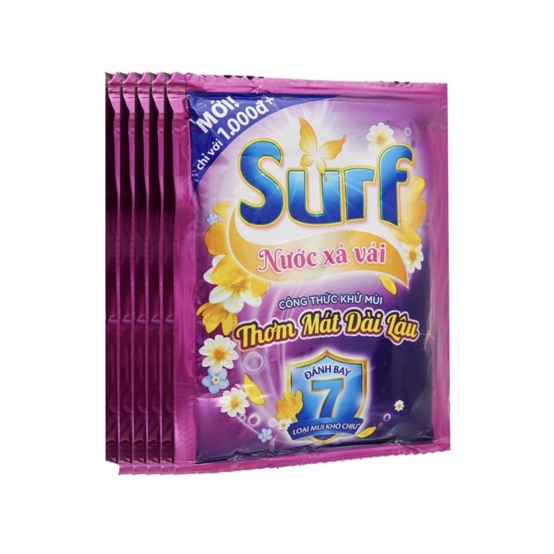 Nước xả vải SURF dây 10 gói x 27ml