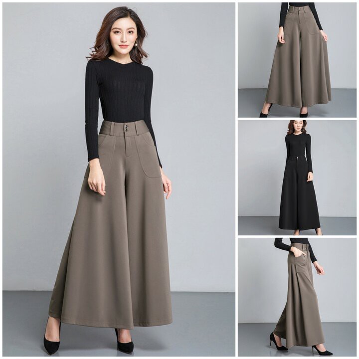 Quần ống rộng nữ lưng cao đẹp hút mắt LN02 | BigBuy360 - bigbuy360.vn