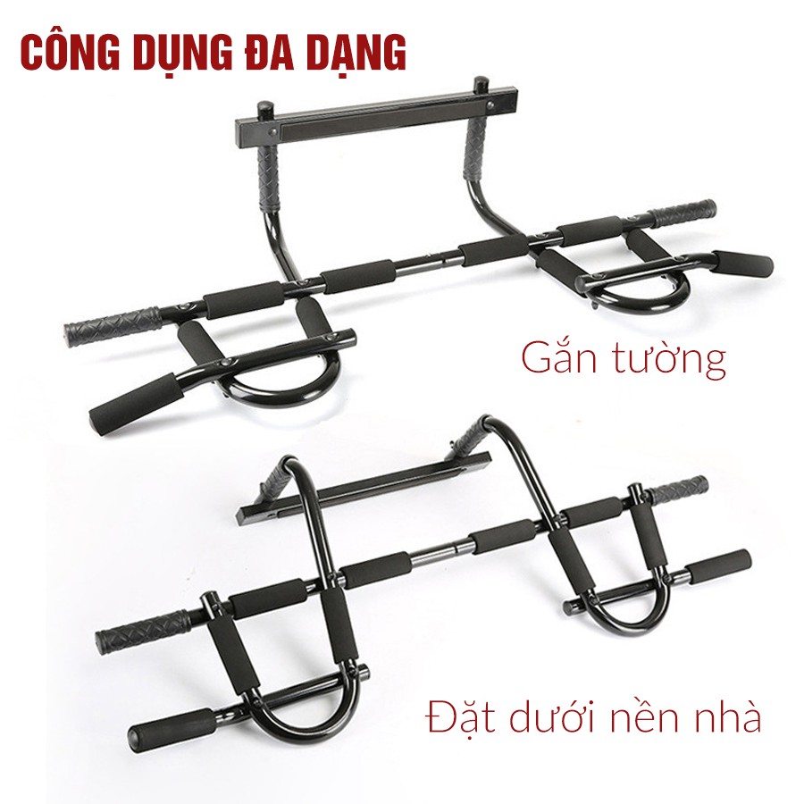 Thanh tập xà đơn treo tường gắn cửa nhiều cỡ từ 60-130cm - Tập gym, Tập thể dục