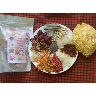 SET CHÈ TUYẾT YẾN DƯỠNG NHAN 15 VỊ SET NẤU 10-13 CHÉN
