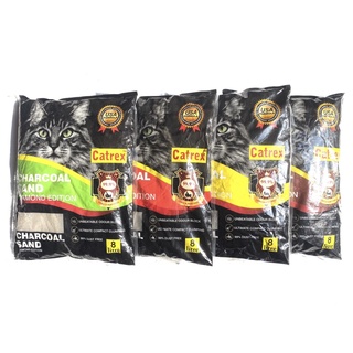 Cát vệ sinh cát đất sét cho chó mèo catrex charcoal sand 10l