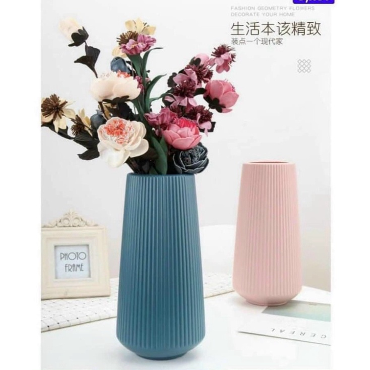 Bình Cắm Hoa Bằng Nhựa Giả Gốm Sứ🍀FREESHIP🍀Chậu Cắm Hoa Giả Gốm Sứ