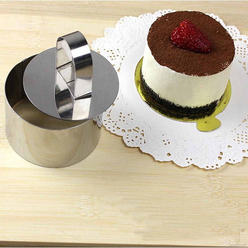 Khuôn làm bánh Cupcake thép không gỉ dụng cụ nhà bếp DIY