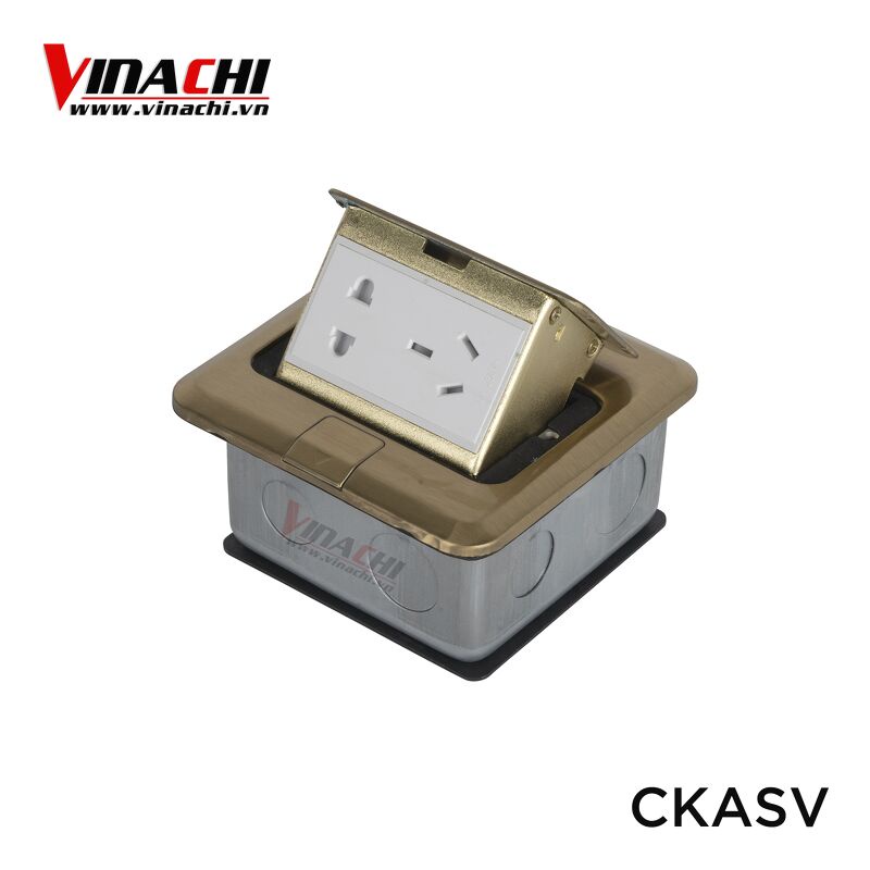 Ổ Cắm Âm Sàn Vàng - Ổ Cắm Âm Thích Hợp Cho Phòng làm Việc, Khách Sạn, Phòng Họp, Trường Học