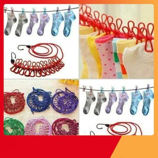 DÂY PHƠI CÓ KẸP SẮT THÔNG MINH (Gia dụng tiện ích 1102)