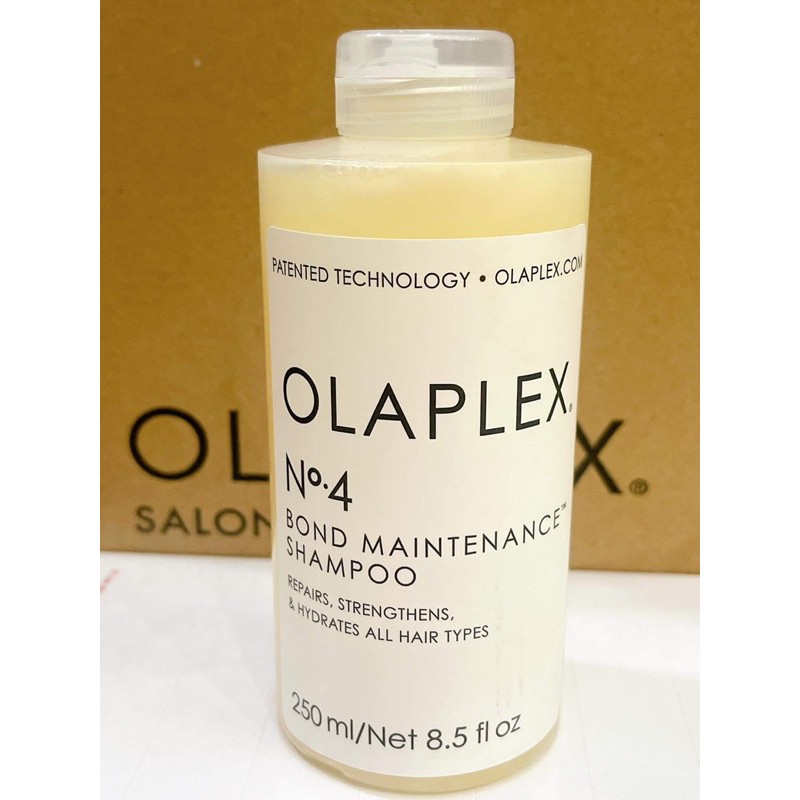 Olaplex No4 + No5 - dầu gội + xả. Phù hợp cho tóc tẩy nhuộm, yếu, nhũn nát