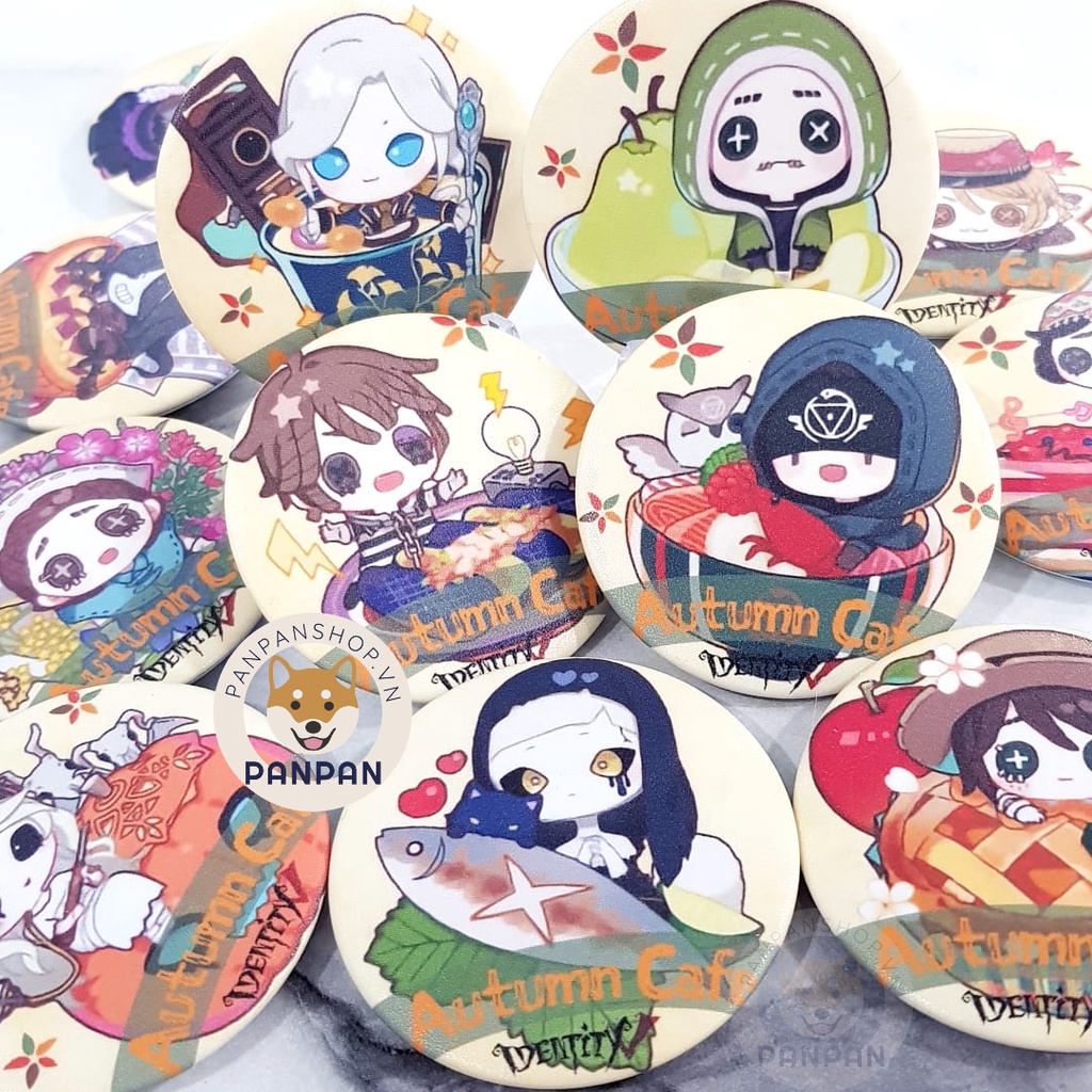 Huy Hiệu Identity V Autumn Cafe - Mùa Thu 12 Nhân Vật