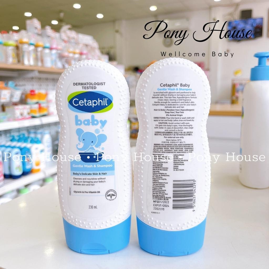 Sữa Tắm Gội CETAPHIL 2in1 Cho Bé Từ Sơ Sinh Hương Thơm Tự Nhiên Dịu Nhẹ 230ml - 400ml