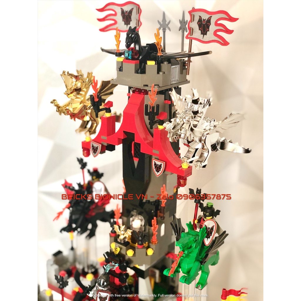 LEGO CASTLE SYSTEM - ĐỒ CHƠI XẾP HÌNH LEGO LÂU ĐÀI TRUNG CỔ - 6097 MOD THE NIGHT LORD CASTLE - LÂU ĐÀI CHÚA TỂ BÓNG TỐI